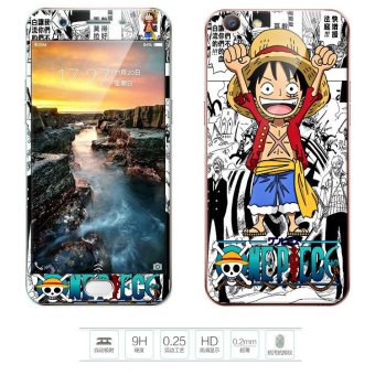 Gambar Luxury 3D Painting Front+Back Full Case Cover Color Tempered GlassCase For OPPO A57 5.2\