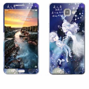 Gambar Luxury 3D Painting Front+Back Full Case Cover Color Tempered GlassCase For Samsung Galaxy A9 A9100 6.0 inch Screen Protector Film(Color 19)   intl