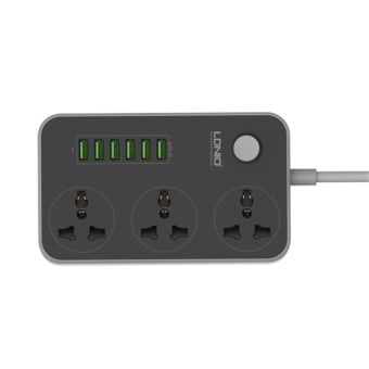 Gambar MCC Sc3604 3.4A Power Strip Power Socket Plug With 6 UsbChargingports Uk Us Plug Multi Adapter Smart Usb   intl