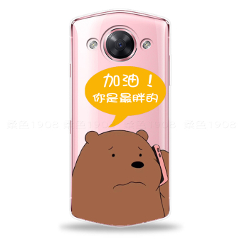 Gambar Meitu M8 T8 Kepribadian Lega Menyenangkan Beruang Handphone Shell Soft Cover