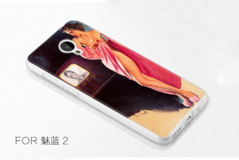 Gambar MEIZU Lengan Silikon Baru Lengan Pelindung Dicat Shell Handphone Shell