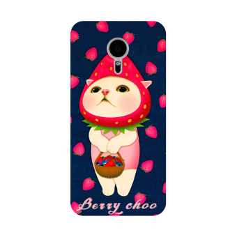 Gambar Meizu mx4pro mx5 pro6plus u10 u20 mx6 jepang dan korea selatan strawberry kucing telepon shell