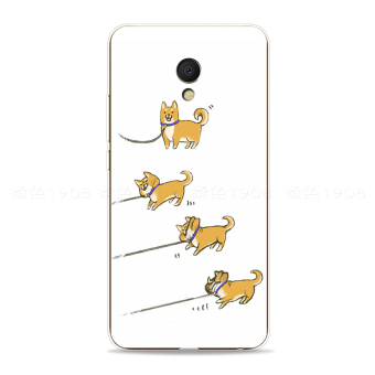 Gambar MEIZU MX6 kartun all inclusive tepi anjing handphone shell