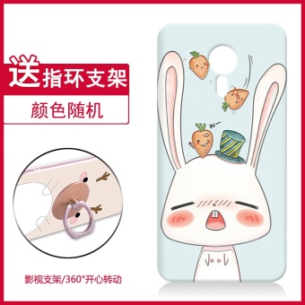 Gambar Meizu note3 3s all inclusive lembut silikon pria dan wanita dudukan telepon shell pelindung lengan