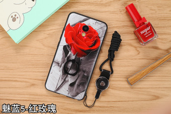 Gambar Meizu note5 rose bunga timbul shell telepon shell