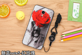 Gambar Meizu note5 rose bunga timbul shell telepon shell