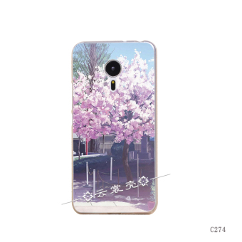 Gambar Meizu pro5 pro6 kartun silikon transparan lengan pelindung all inclusive pemandangan pemandangan