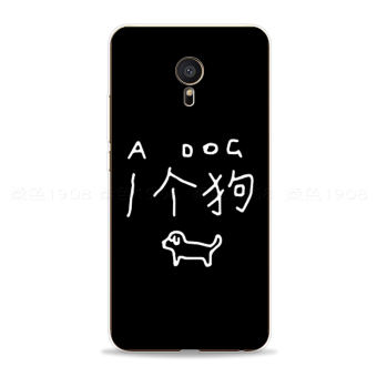 Gambar Meizu pro5 pro6 lucu graffiti anjing kucing telepon shell