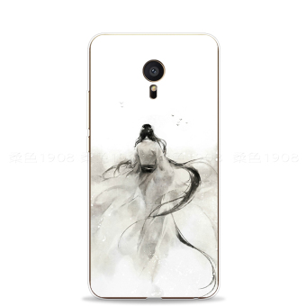 Gambar Meizu pro5 pro6 tinta hitam dan putih dan elegan shell telepon