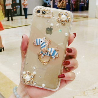 Gambar Meizu pro6 pro6 kepribadian zebra cincin dengan lanyard silikon set ponsel shell