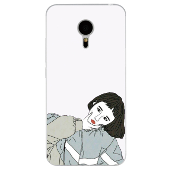Gambar Meizu pro7 a5 jepang dan korea selatan gadis beberapa lanyard telepon shell soft cover