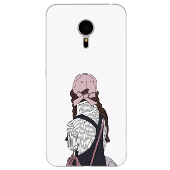 Gambar Meizu pro7 a5 jepang dan korea selatan gadis beberapa lanyard telepon shell soft cover