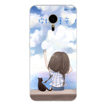 Gambar Meizu pro7 a5 kepribadian gadis kecil kampus telepon shell soft cover