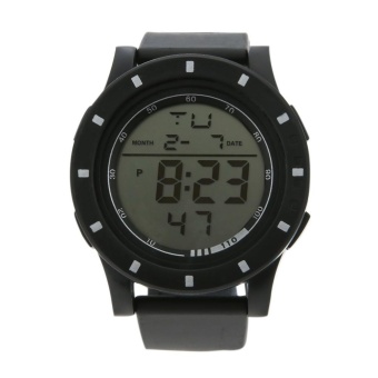 Gambar Men Sports Watch Large Digital LED Casual Electronics Outdoor Wristwatch(White)   intl