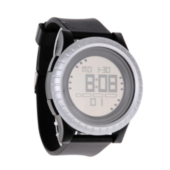 Gambar Men Sports Watches Digital LED Watch Fashion Casual Electronics Wristwatch(Silver)   intl