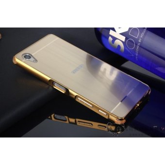 Gambar Metal mirror border Back Case Cover For Sony Xperia XA Ultra   C6Ultra (gold)   intl