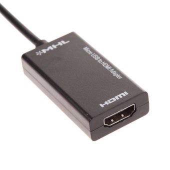 Gambar MHL micro USB ke V TV AdapterShort untuk kabel LG HTC SonySamSungHDTV