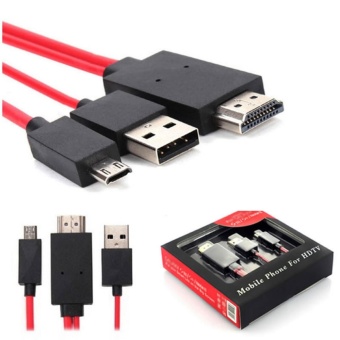 MHL Micro USB to HDMI 1080P HD TV Cable Adapter for Android SmartPhones Samsung - intl