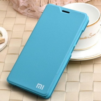 Gambar MI Flip Leather phone cover case For Xiaomi Redmi Note 4X(Blue)    intl