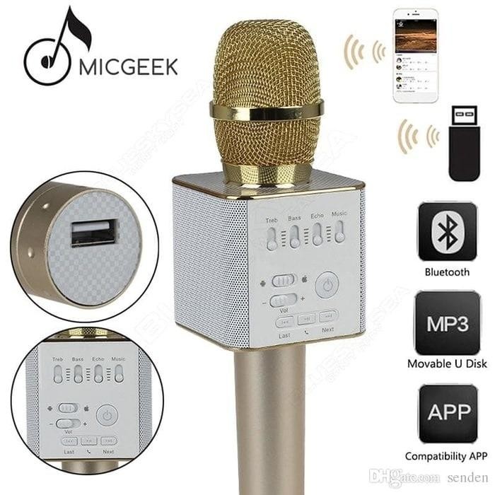 Mic Karaoke KTV Q9 Bluetooth Wireless Microphone With Speaker Karaoke