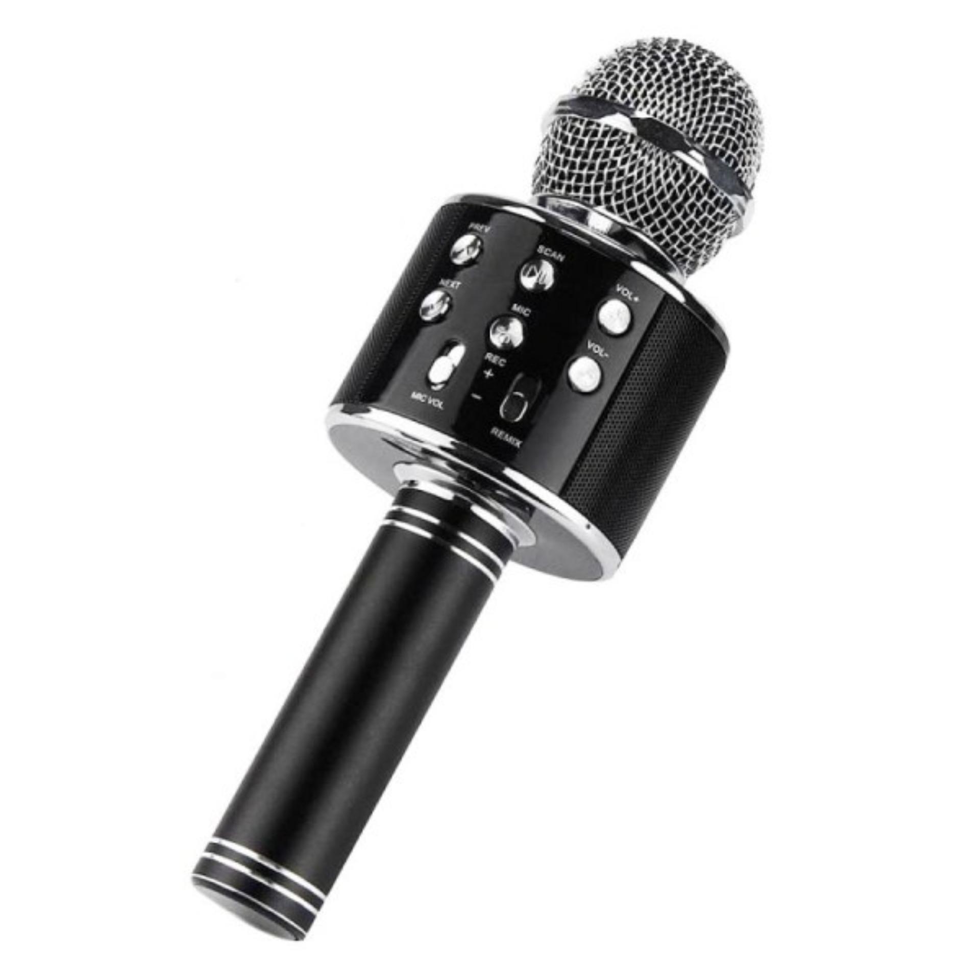 MIC Smule Karaoke Portable WS-858 Bluetooth Wireless Microphone Speaker USB