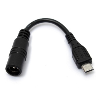 Gambar Micro USB 5 Pin Male To DC 5.5x2.1mm Female Power Supply Charging Cable Adapter   intl