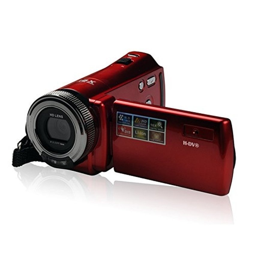 Mini DV 16MP High Definition Digital Video Camcorder DVR 2.7 TFTLCD16x Zoom 1280 x 720p HD Video Recorder Camera(Red) - intl  