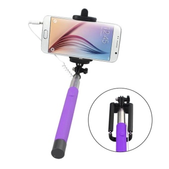 Gambar Mini Extendable Fold Handheld Self portrait Holder Stick For CellPhone PP   intl