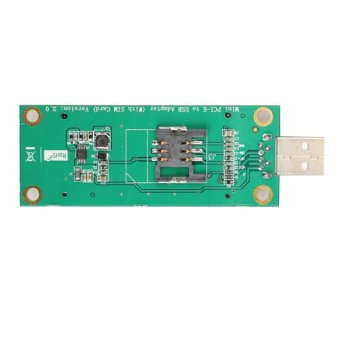Gambar Mini PCI E untuk kartu adaptor USB nirkabel dengan Slot kartu SIM WWAN modul tes