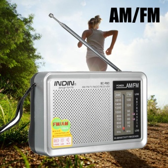 Gambar Mini Portable AM   FM Radio Telescopic Antenna World ReceiverSpeaker with box   intl
