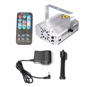 Gambar Mini R G Auto Voice Xmas DJ Club Party LED Laser Stage Light Projector + Remote US