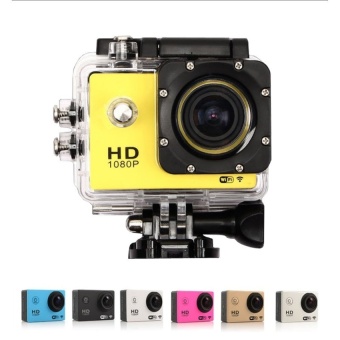Mini SJ4000 Wfi Full HD 1080P 12.0 MP DV Outdoor Sports Digital Video Camera (Black + Yellow) - intl  