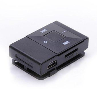 Gambar Mini USB Clip Digital Mp3 Music Player Support 8GB SD TF Card Black   intl