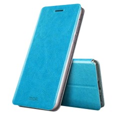 MOFI Xiaomi Mi 5 S Plus Crazy Horse Tekstur Case Kulit Horisontal Flip dengan Pemegang (Biru)-Intl