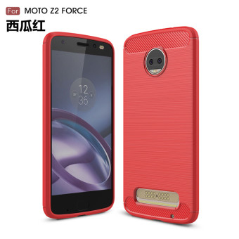 Gambar Motorola z2 motoz2force penurunan sederhana resistensi murni silikon lembut telepon shell pelindung lengan