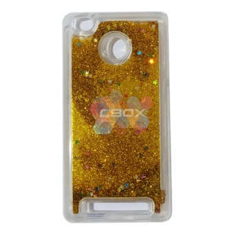 Gambar MR softshell Water Glamour Xiaomi Redmi 3S   Soft Case GlitterPolos   Casing Xiaomi   silikon Case HP   Gold
