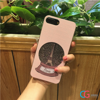 Gambar Musim panas 6 plus iphone7 segar glitter cair shell telepon shell