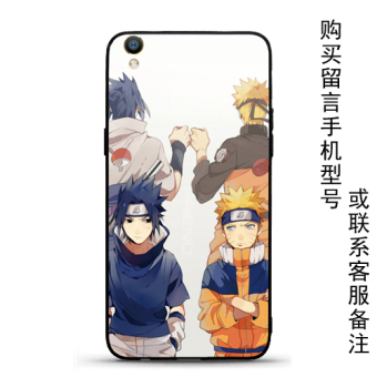 Gambar Naruto oppor9r9sr11 plusr7s hitam matte soft shell telepon