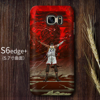 Gambar NBA S6 EDGE S6 s8 matte layar melengkung lurus cangkang keras handphone shell