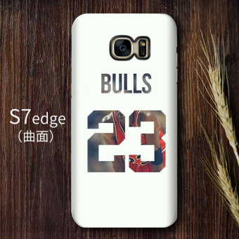 Gambar NBA S7edge S7 S8 matte layar melengkung lurus handphone shell pelindung lengan