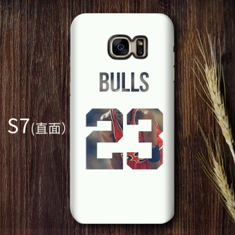 Gambar NBA S7edge S7 S8 matte layar melengkung lurus handphone shell pelindung lengan