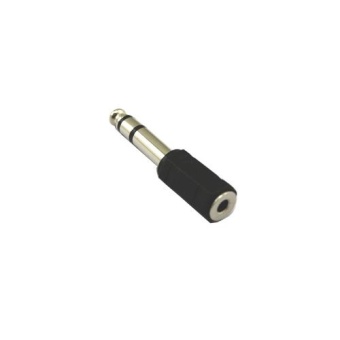 Gambar New 1 8 3.5mm Female to 1 4 6.5mm Male Plug Stereo Adapter   intl