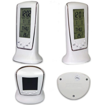 Gambar New Digital LCD Alarm Clock Calendar Thermometer