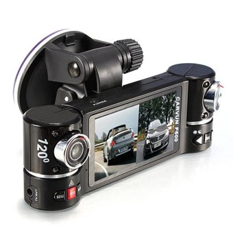 New Dual Lens Car Camera Vehicle DVR Dash Cam Two