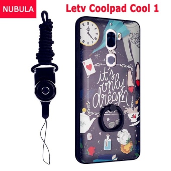 Gambar New Hot Sell For Letv Coolpad Cool 1 Case Cover Fashion Ultra thin 3D Stereo Relief Colorful Painting Pattern Soft Back Covers Protection Case Anti falling Phone Cover Shockproof Phone case With Metal Ring and Phone Rope (Time)   intl