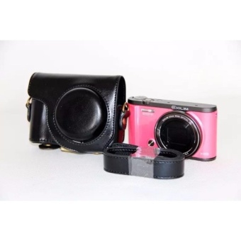 Gambar New PU Leather Oil Skin Camera Case Bag Cover for CasioEXILIMZR5500 ZR5000 ZR3600 ZR3500 ZR2000 Camera With Shoulder Strap  intl