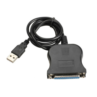 Gambar New USB 1.1 to DB25 Female Port Print Converter Cable LPT Black  
