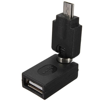 Gambar NEW USB 2.0 Female to Micro USB Male 360? Rotation Extension Adapter Converter   intl