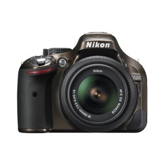 Nikon D5200 - 24.1 MP - 18-55mm Kit VR - Cokelat  