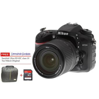 Nikon D7200 VR 18 140 - 24.2MP - Hitam  